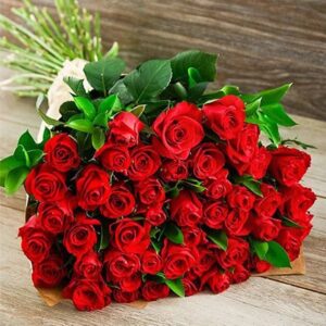 4 DOZEN RED ROSES BOUQUET