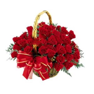 Beautiful Roses Basket – Elegant Floral Gift
