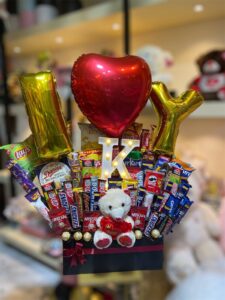 Luxury Imported Chocolate Box with Roses