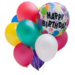 1 dozen balloon with Birthday Balloon