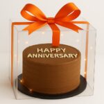 Acrylic with  Anniversary Cake